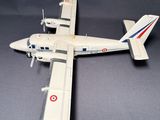 a small model of a plane on a table