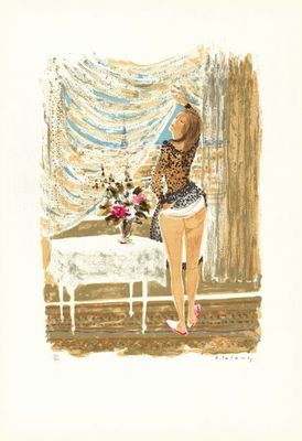 Pierre Emile Gabriel LELONG (1908-1984) - Pomme à la fenêtre…