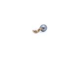an image of a single pearl earring on a white background