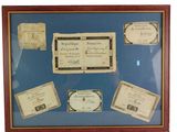 a picture of a picture of a collection of old papers