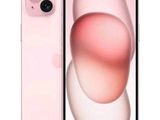 un gros plan d'un iPhone rose sur fond blanc