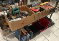 Lot d'outillage et matériel de bricolage.