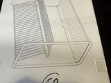 a box with a drawing of a building on top of it