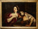 an image of a painting of a woman and a child