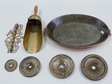 a lot of metal items that are on a table