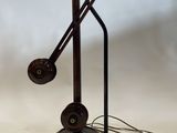 a lamp that is on top of a table