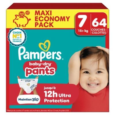 Pampers Baby - Culottes d'apprentissage taille 7 - 14 kg