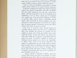 an open book with a black and white picture on it