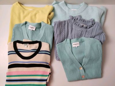 Lot de 6 vêtements de diverses marques dont : KENZO, FRENCH PARIS, LA 