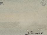a picture of a drawing of a boat in the water