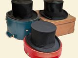 three hats that are sitting on top of each other