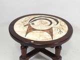 an image of a coffee table with a design on it
