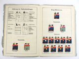 an open book with a bunch of different designs on it