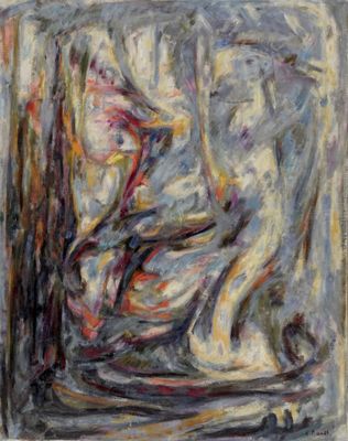 un tableau représentant une femme assise sur une chaise devant une fenêtre