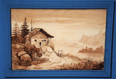 Paire de paysages, début XIXe, 14/21cm.