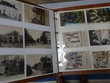a book with pictures of people and buildings on it