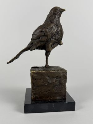 MILO (XXe siècle). "Oiseau". Epreuve en bronze à patine brun…