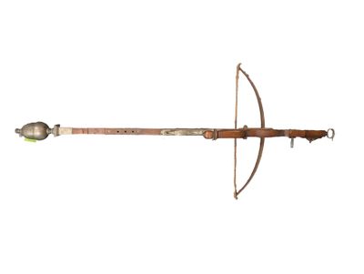 an image of a bow and arrow on a white background