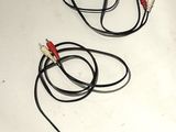 two cables that are connected to each other on the table