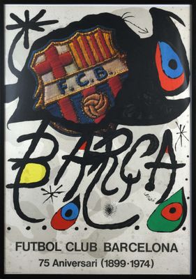 a poster with a picture of a soccer team on it