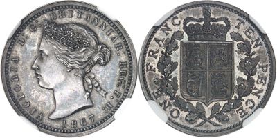 a close up of a coin with a crown on top of it