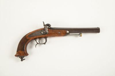 Beau pistolet d'Officier modèle 1833 second modèle, canon oc…