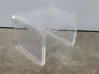 DAVID LANGE. dans le goût de. Table gigognes en plexiglas à … (photo 3)