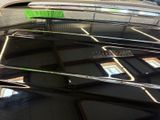 a black car with a green brush on top of it