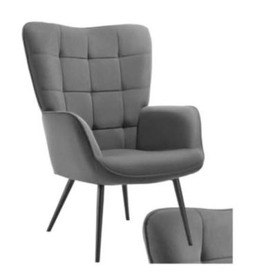 fauteuil en velours côtelé fin - Photo 1