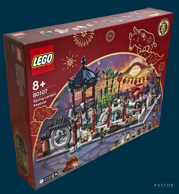 a box of legos with a chinese theme on it