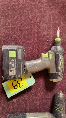 a corded nail gun and a corded nailer on a red background
