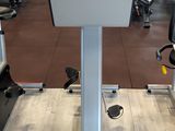 the gym equipment is clean and ready to be used in the gym