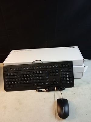 Lot de 3 clavier filaire avec souris filaire cherry dc 2000