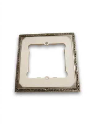 an image of a white picture frame with a picture in the middle