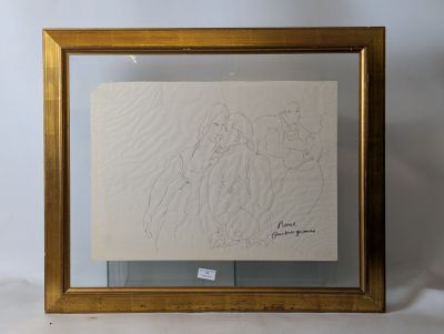 an image of a picture of a drawing of a man and a woman