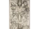 une image représentant un dessin de Jésus entouré d'anges et de démons