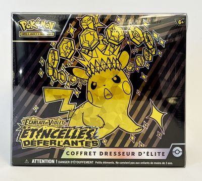 boîte du jeu de cartes à collectionner Pokémon avec un Pikachu en illustration