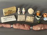 many items that are sitting on a table together