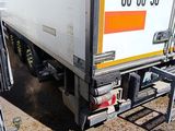 a truck that is parked on the side of the road