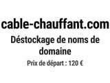 a black and white photo of a sign that says cable - chaufrant com