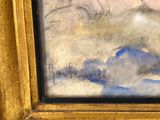 a picture of a painting of a woman sleeping on a cloud