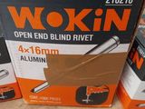 two boxes of wokin open end blind rivets on a table