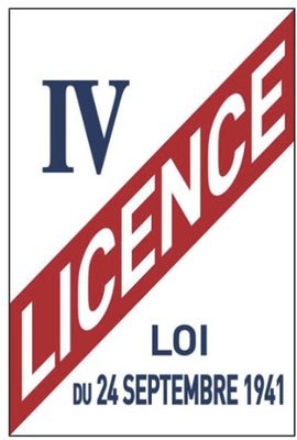 le logo du club de football français sous licence