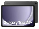 La tablette Samsung Tab A9 est présentée avec le logo Samsung Tab A9 apposé dessus.
