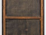 an image of a black and brown painting on a white wall