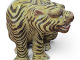 zebra figurine on a white background with a white background