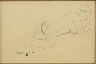 Henri MANGUIN (1874-1949) Nu allongé - Photo 1