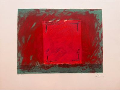 une image représentant un carré rouge sur fond blanc