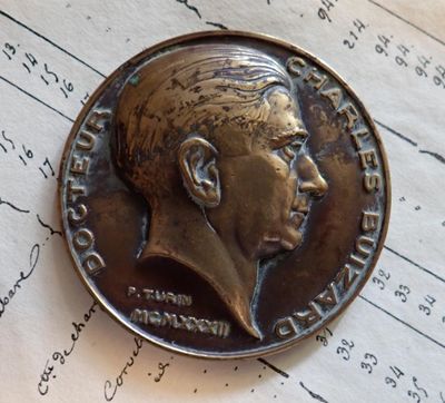 Médaille de table hommage au docteur Charles Buizard, par Tu…