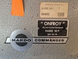a close up of a label on a machine